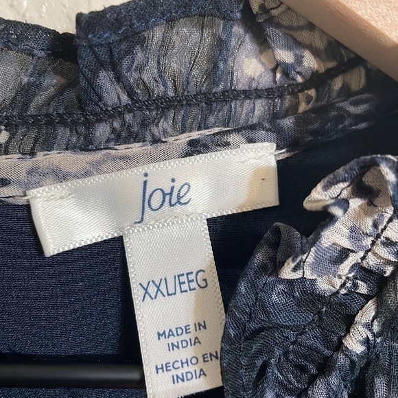 Joie Blue and Cream Halter Sundress Mini - Picture 6 of 9